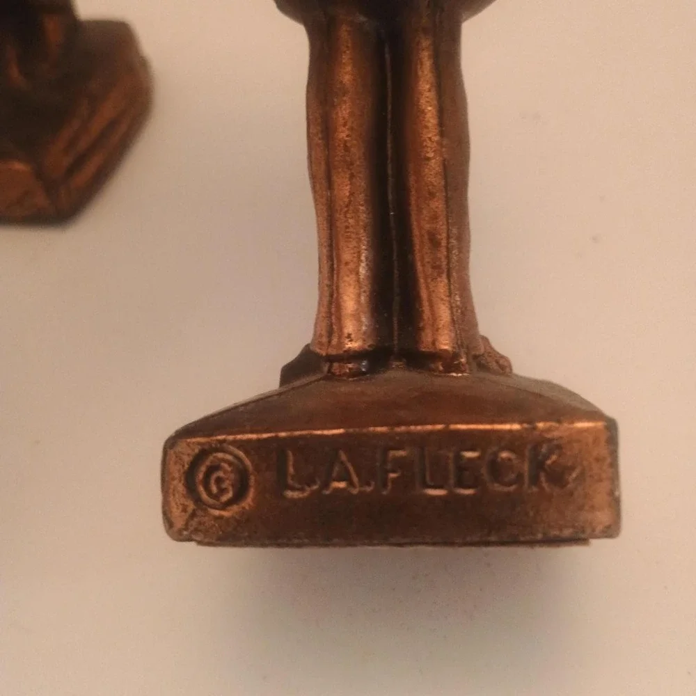 Vintage metal Abraham Lincoln bookends